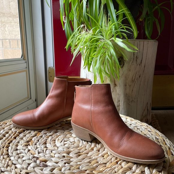 Joules Shoes - Comfy Elegant Premium Joules Brown Leather Langham Ankle Women's Boot shoe (US7)